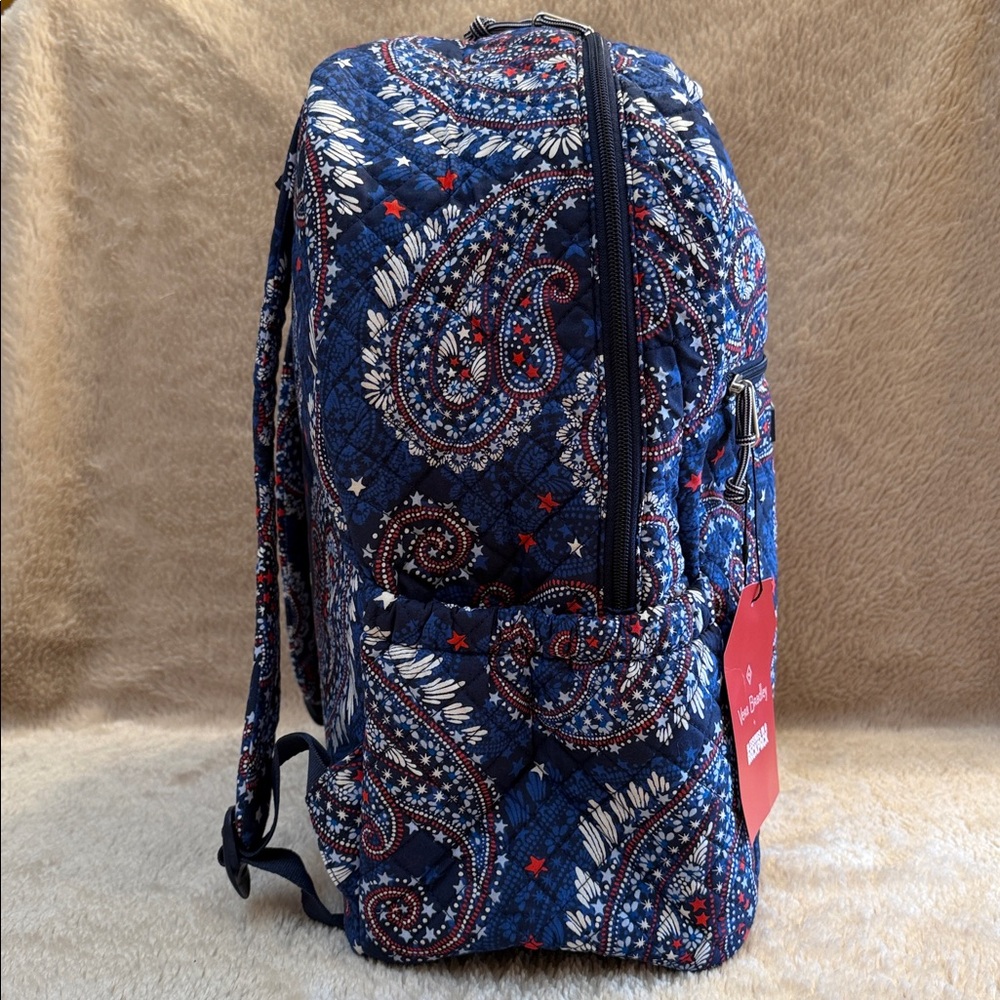 VERA BRADLEY Fireworks Paisley Celebration Backpack - Picture 2 of 13